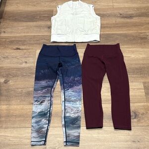 🩷Lululemon🌟 BUNDLE of 3️⃣
Vest and 2 pair of athletic pants